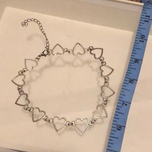 Heart Shaped Choker Necklace
